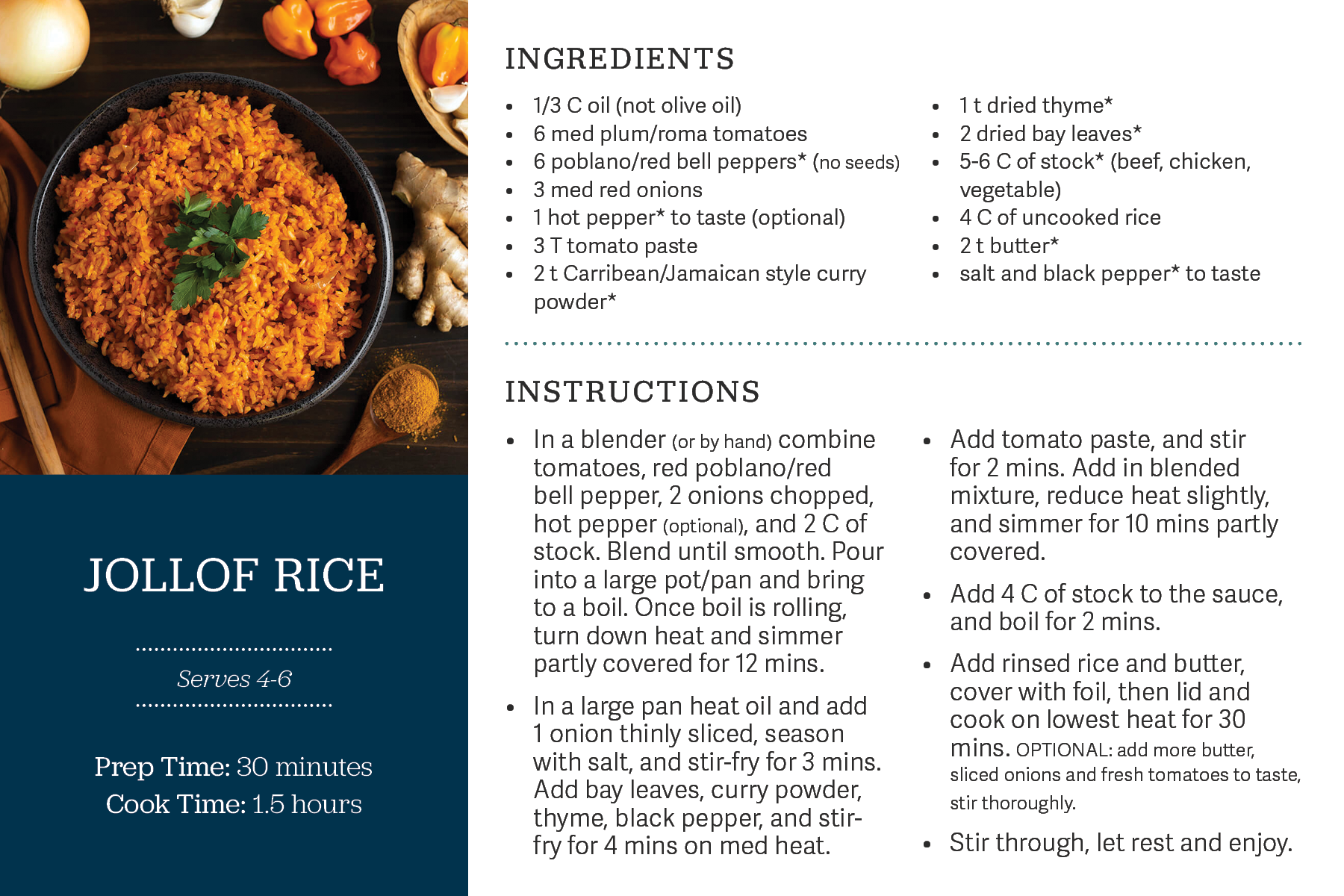 My Neighbor's Table: Jollof Rice - Northwest Harvest
